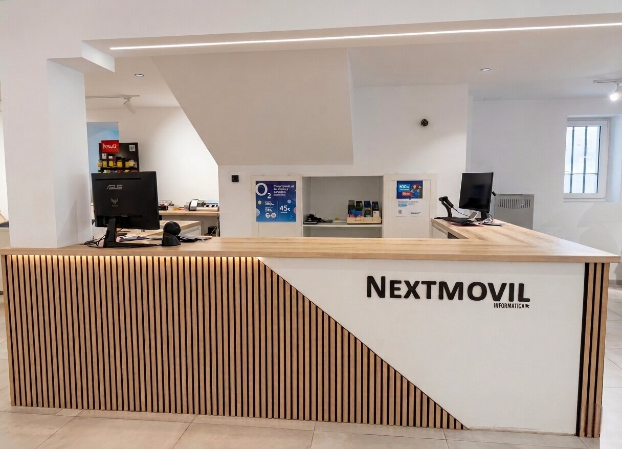 Interior de la tienda NEXTMOVIL en Altsasu